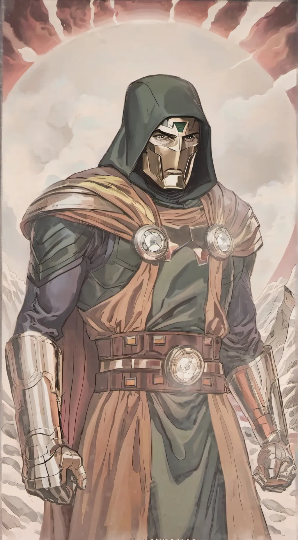 ai character: KEVIN VON DOOM background
