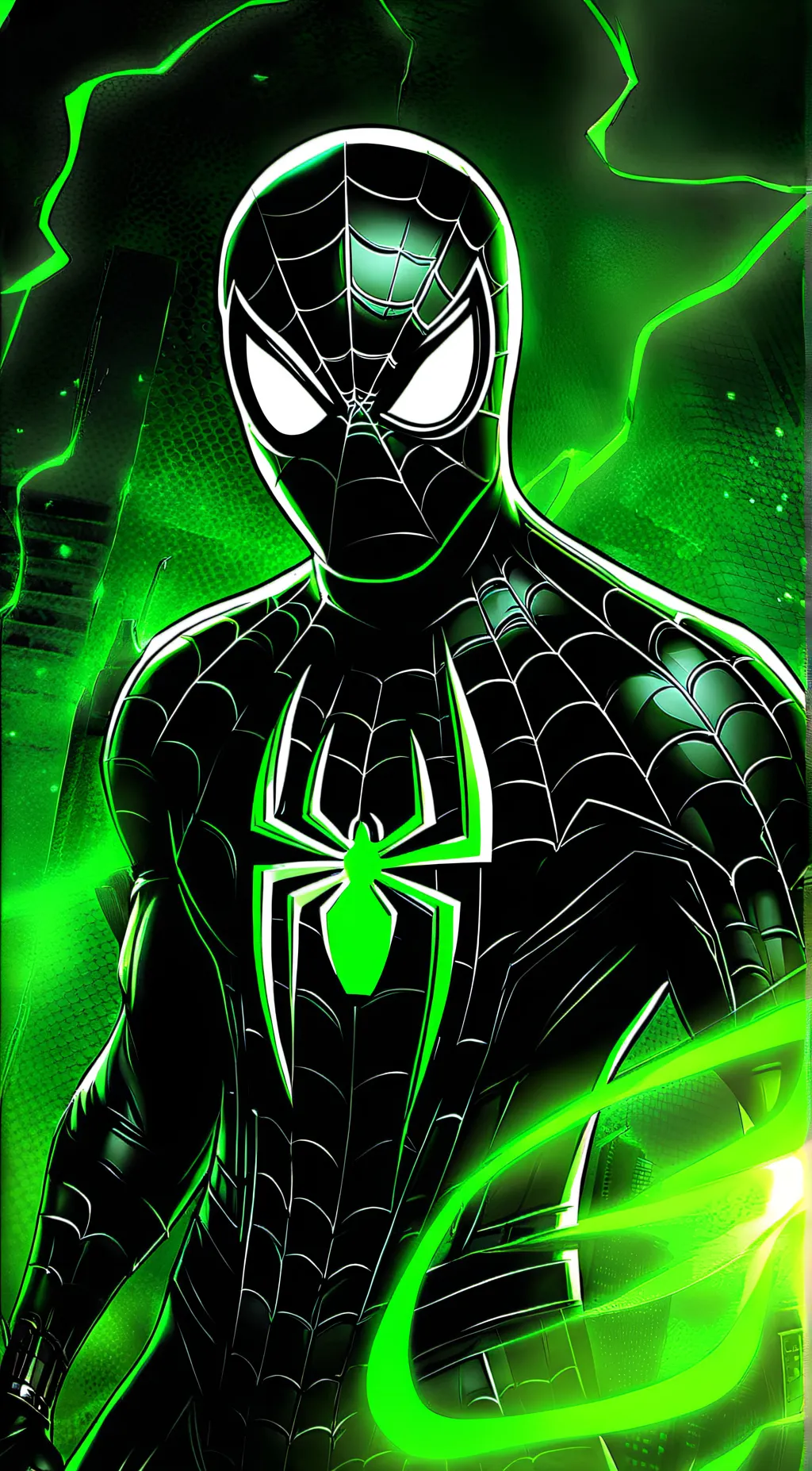 ai character: Hidden Spider-Man background