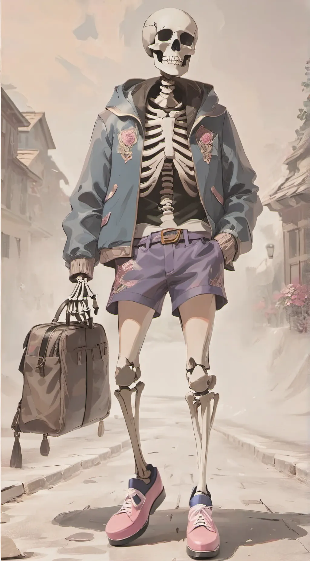 ai character: Sans background