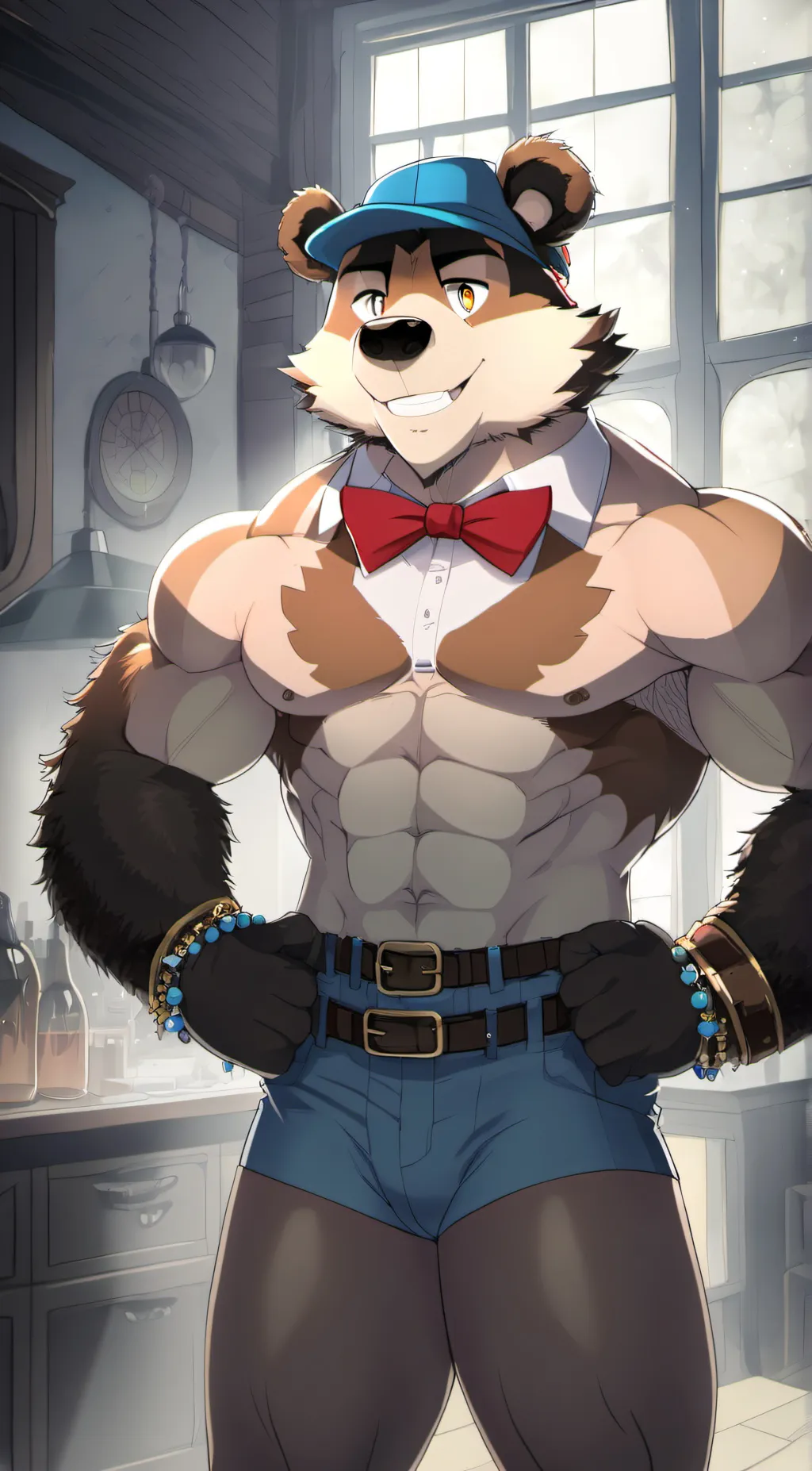 ai character: glam rock freddy background