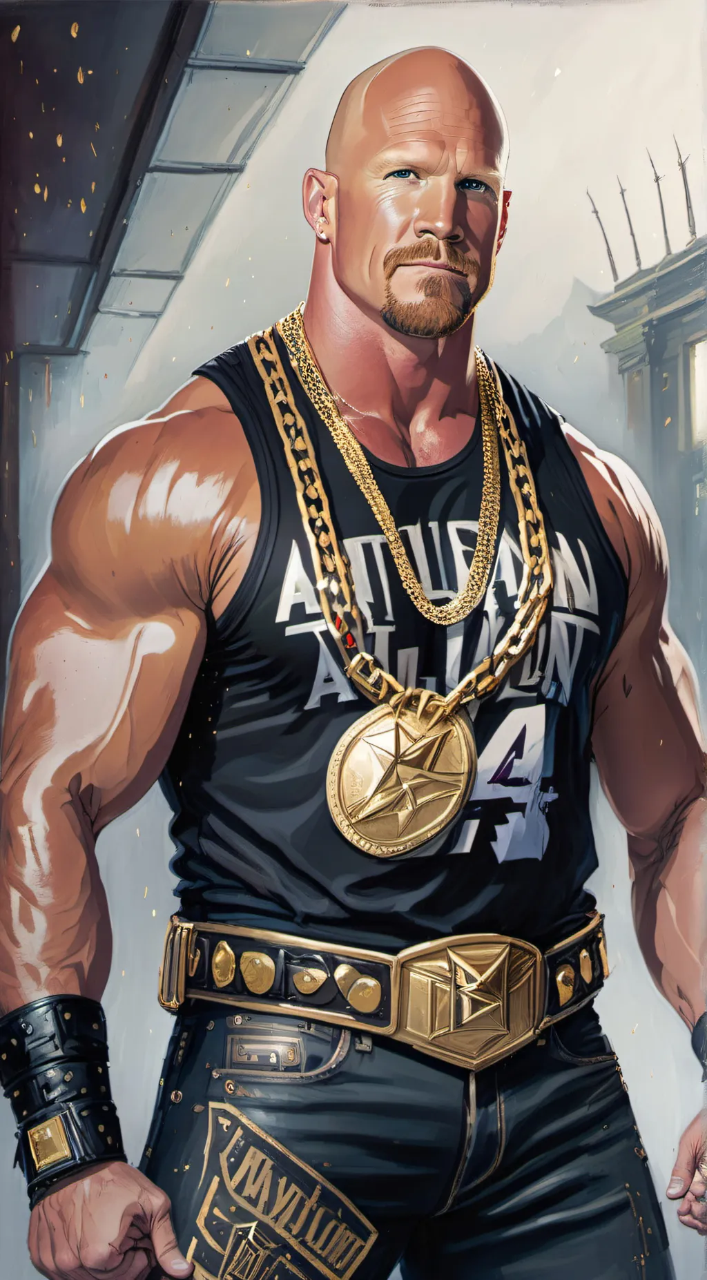 ai character: Stone Cold background