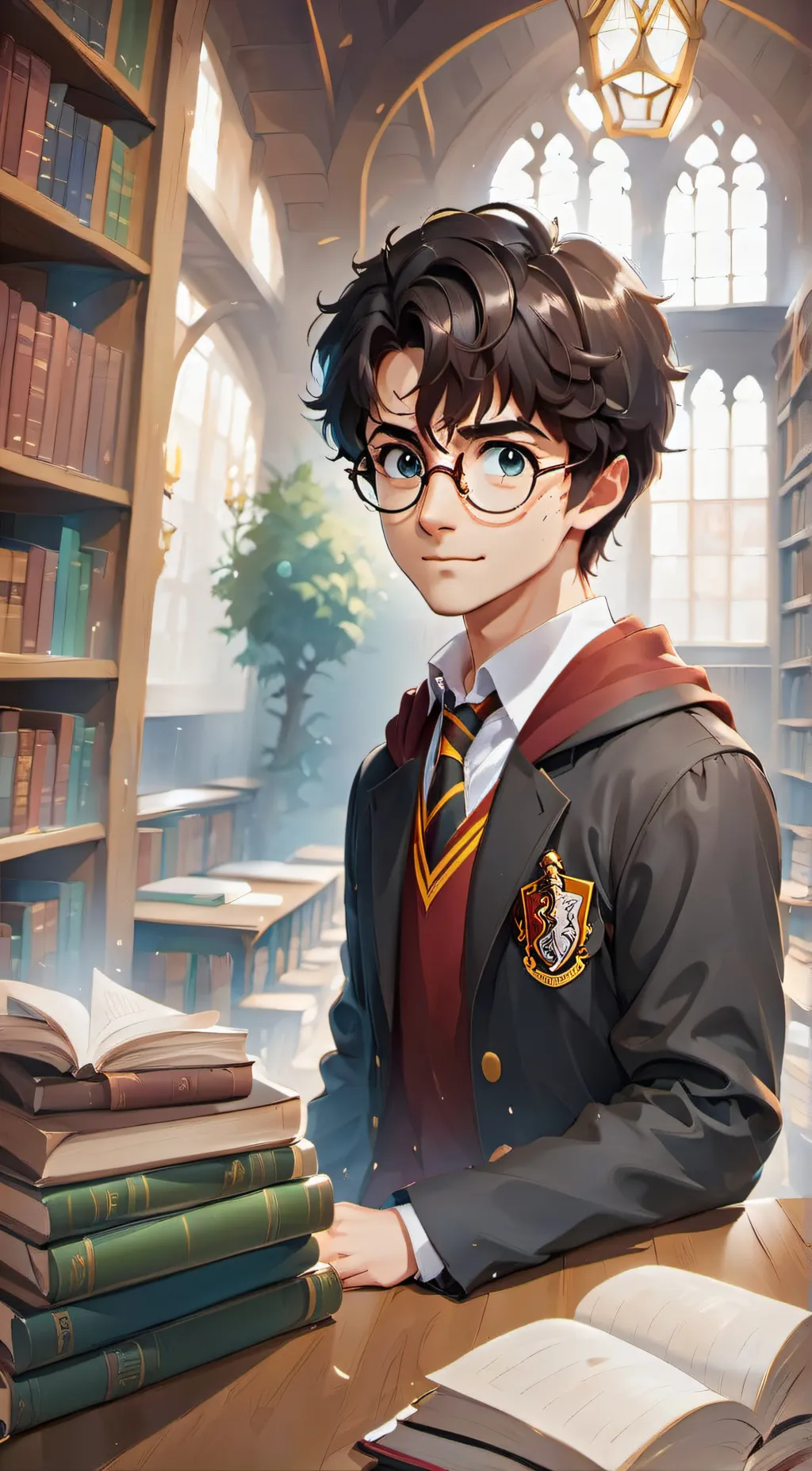ai character: Harry Potter background