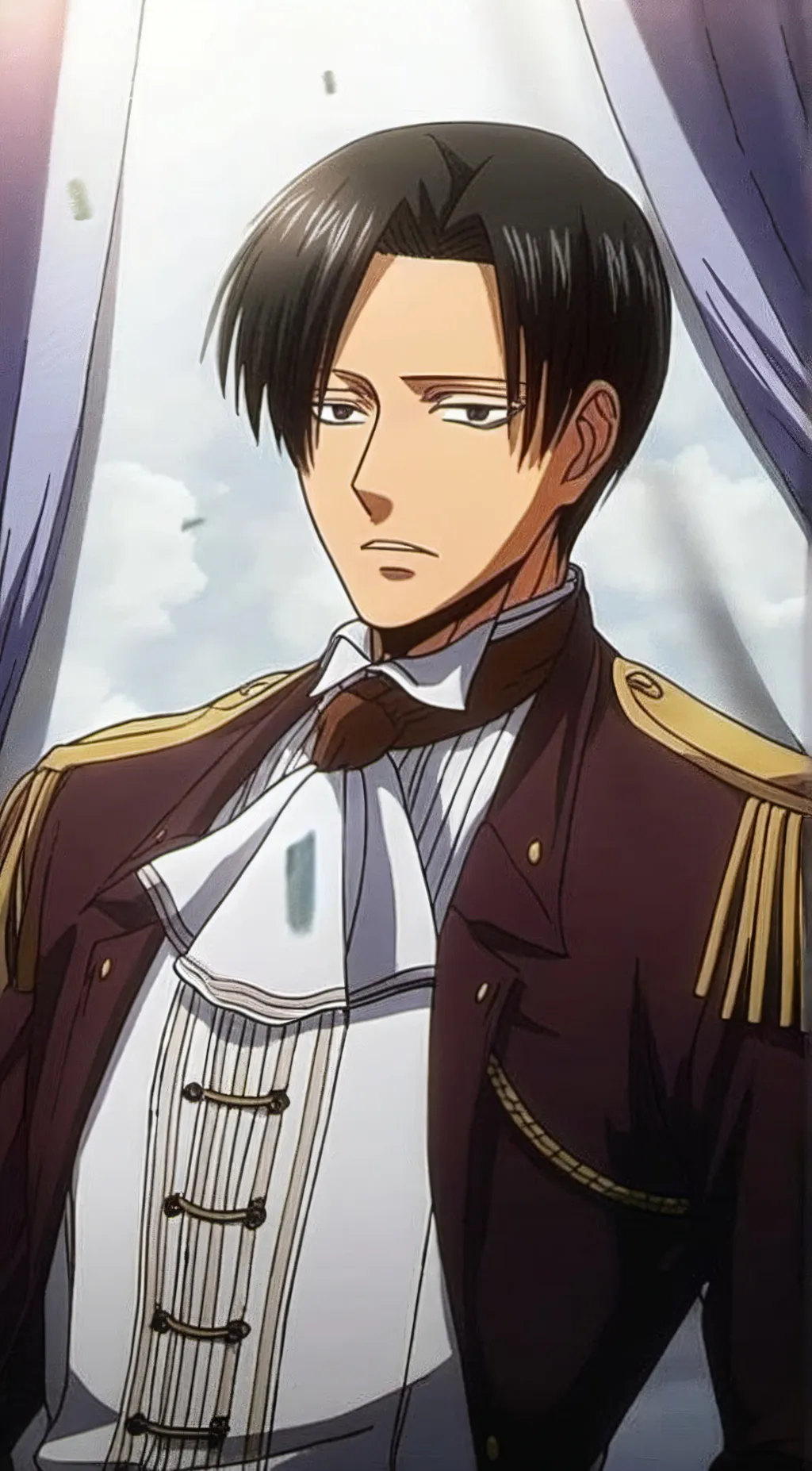 ai character: Levi Ackerman  background