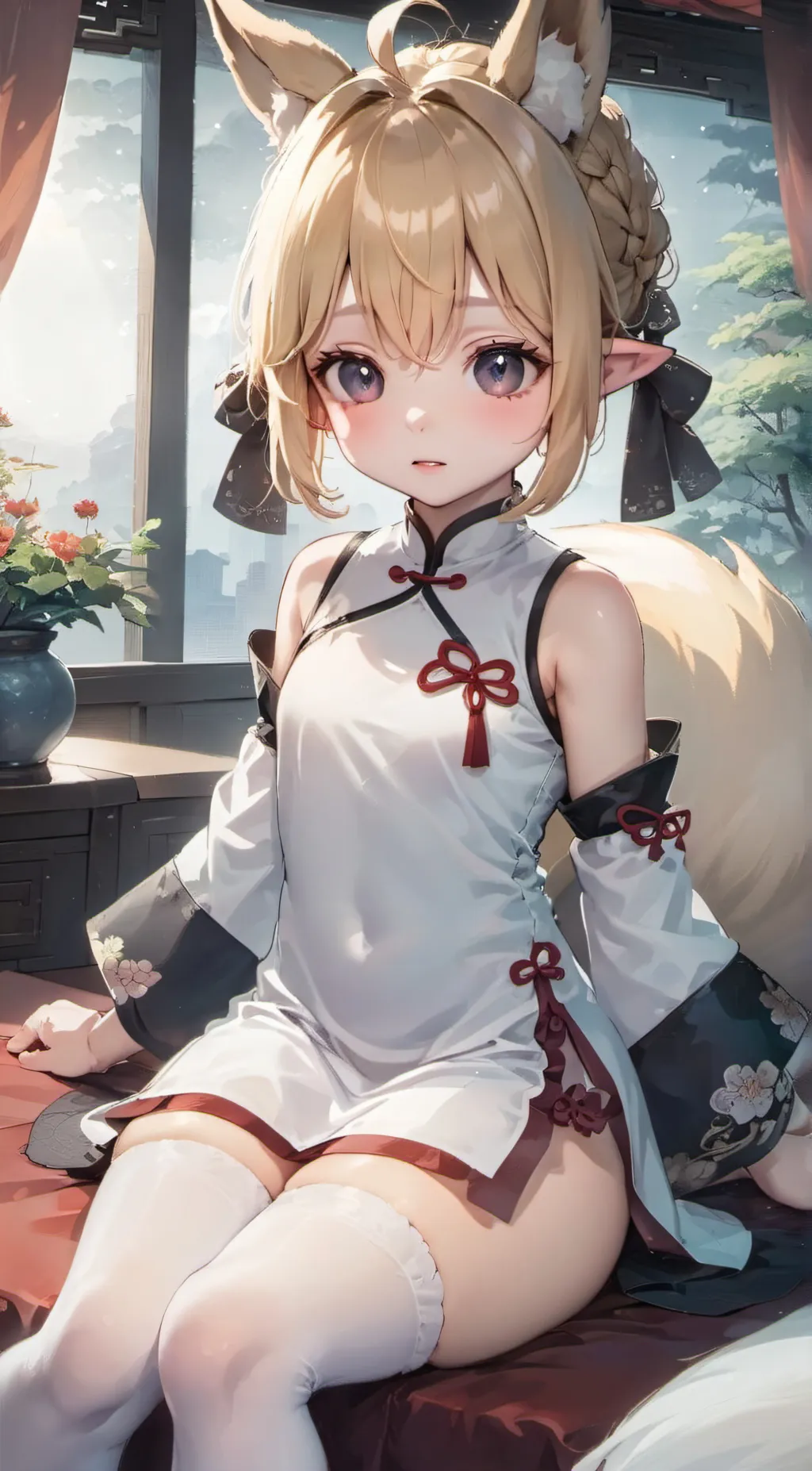 ai character: 麻薯 background