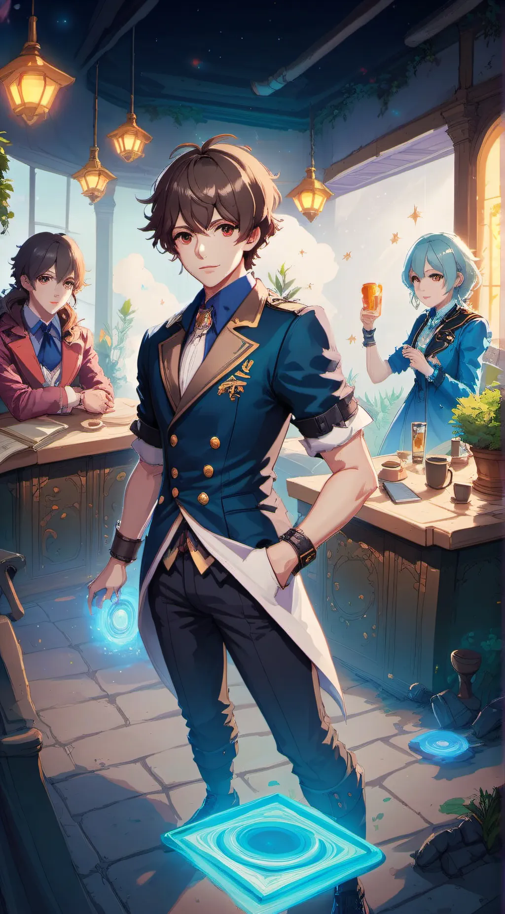 ai character: double background