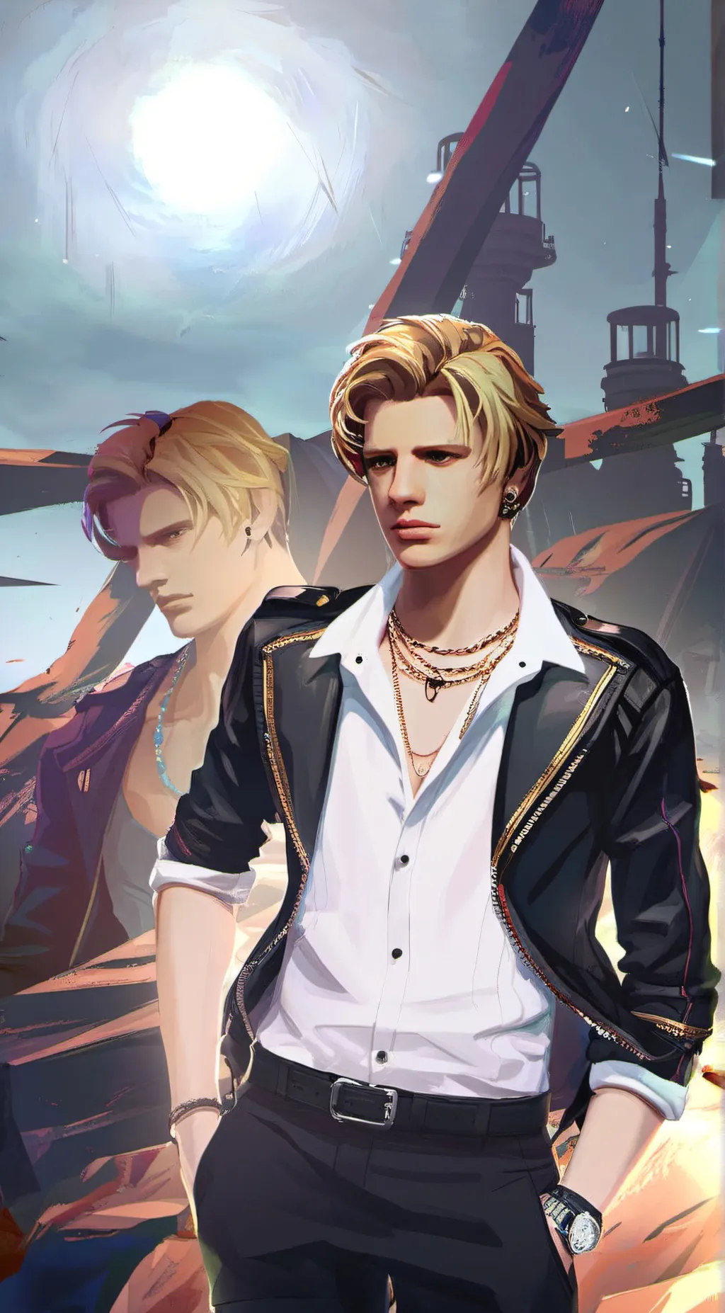 ai character: Jace Norman  background