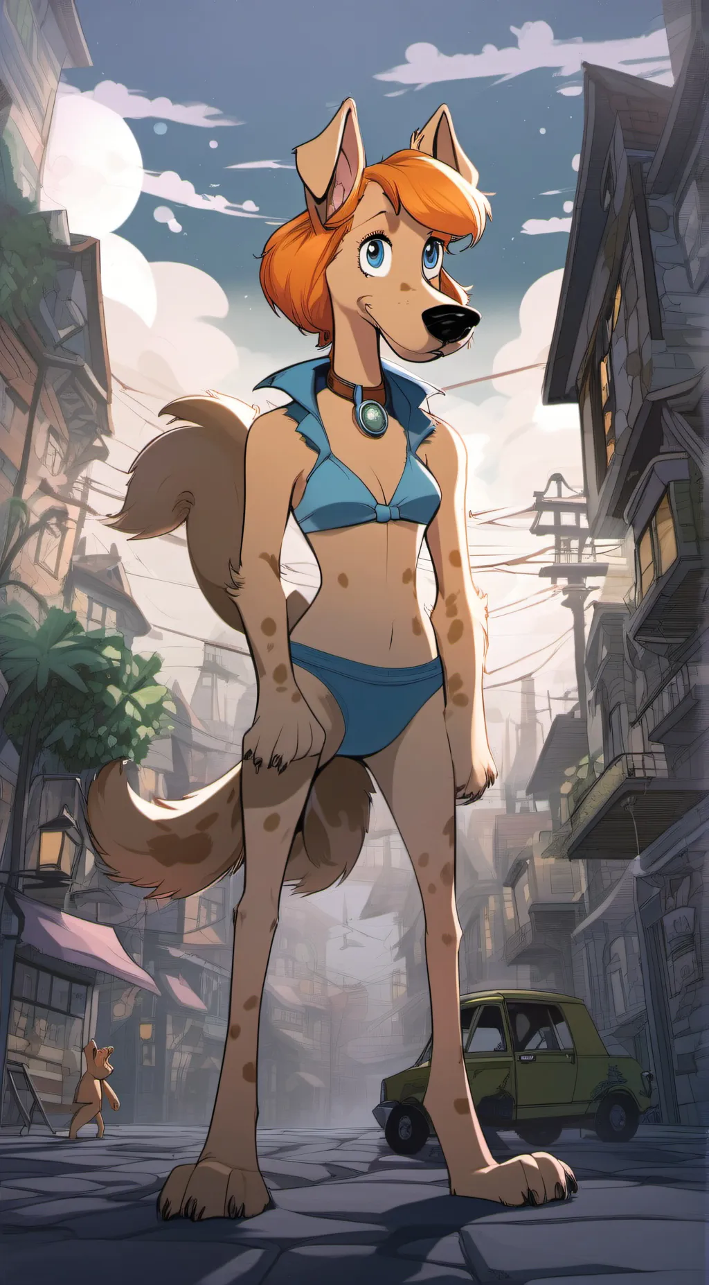 ai character: Bright Eyes  background