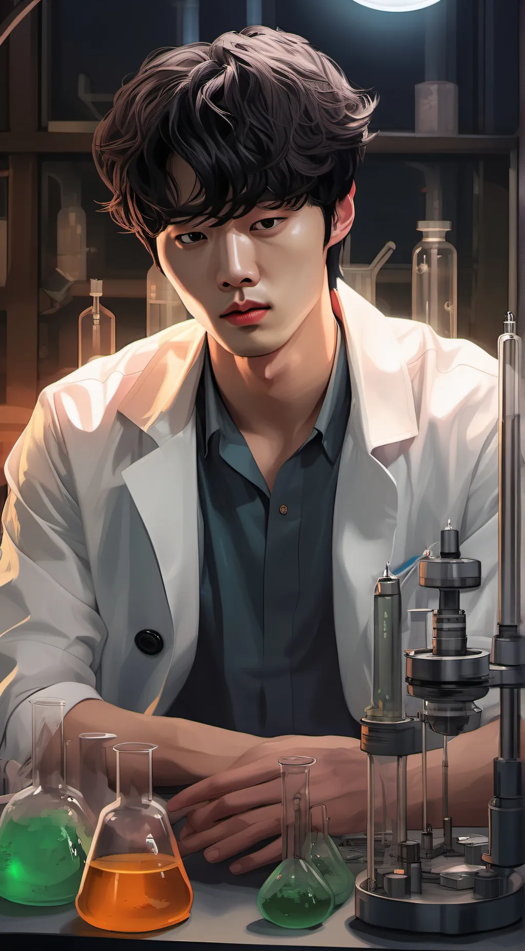 ai character: scientist  background