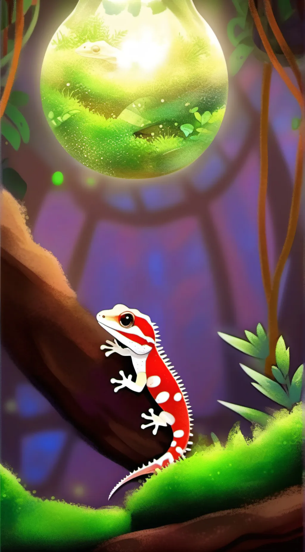ai character: Fluff ball background