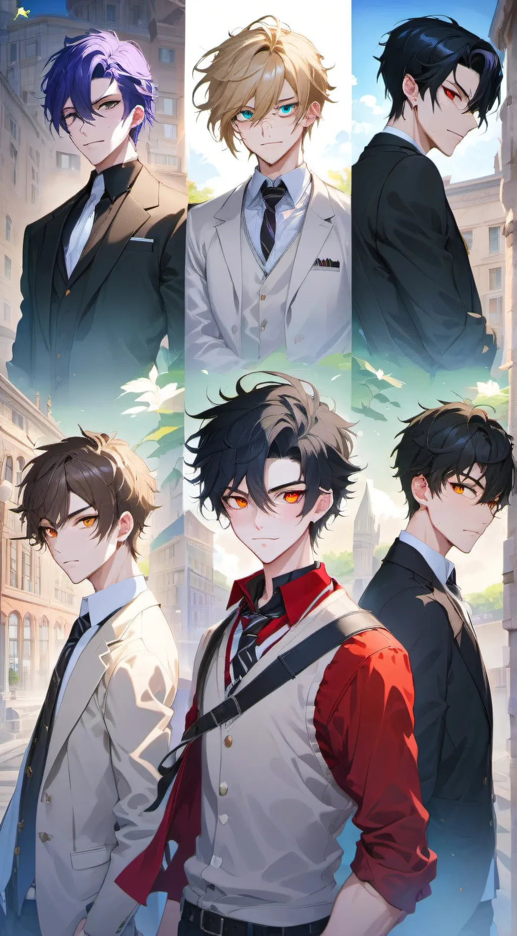 ai character: 6 brothers  background