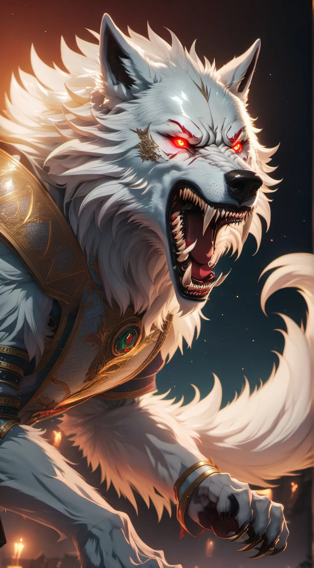 ai character: silver background