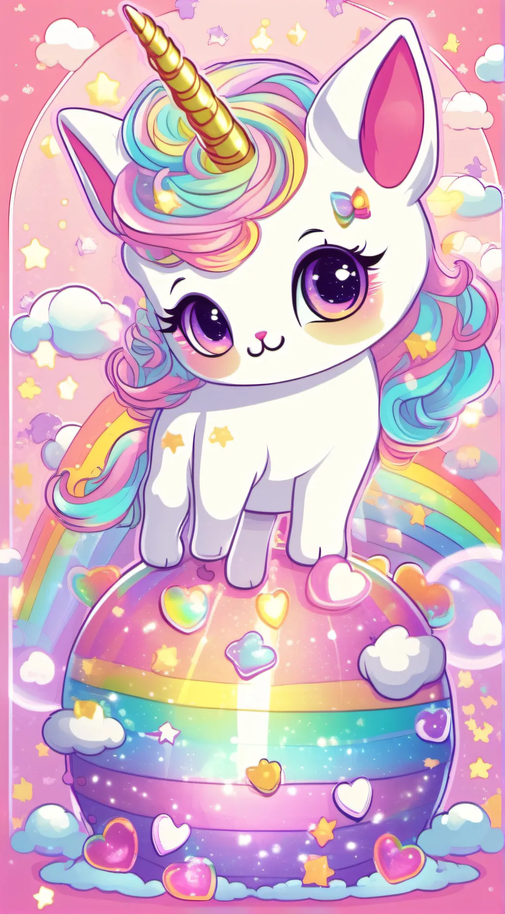 ai character: Unikitty background