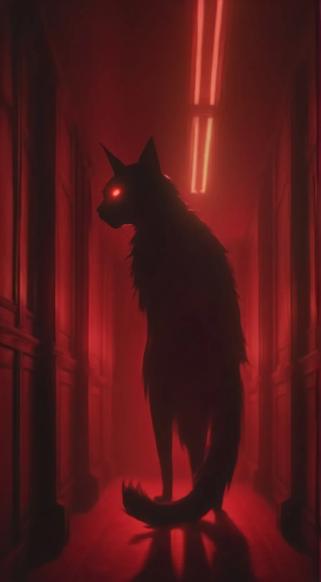 ai character: Cursed catnap background