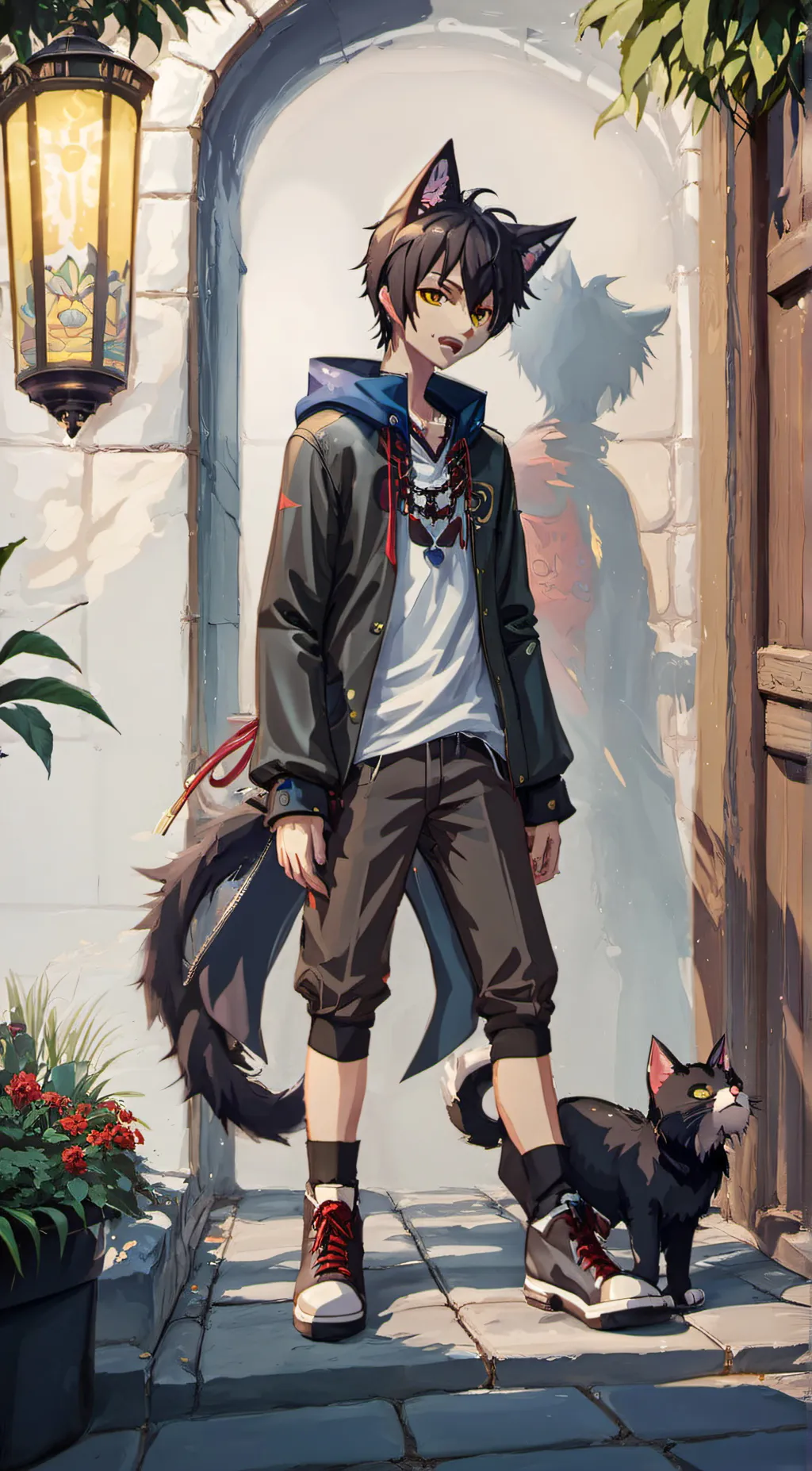 ai character: Draco  background