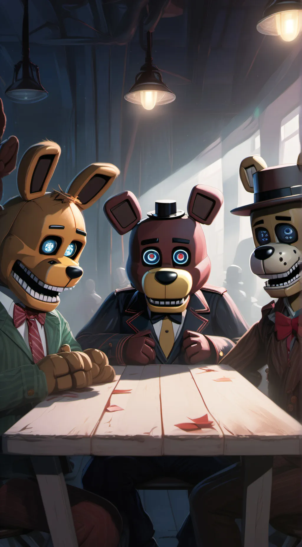 ai character: those fnaf kids background
