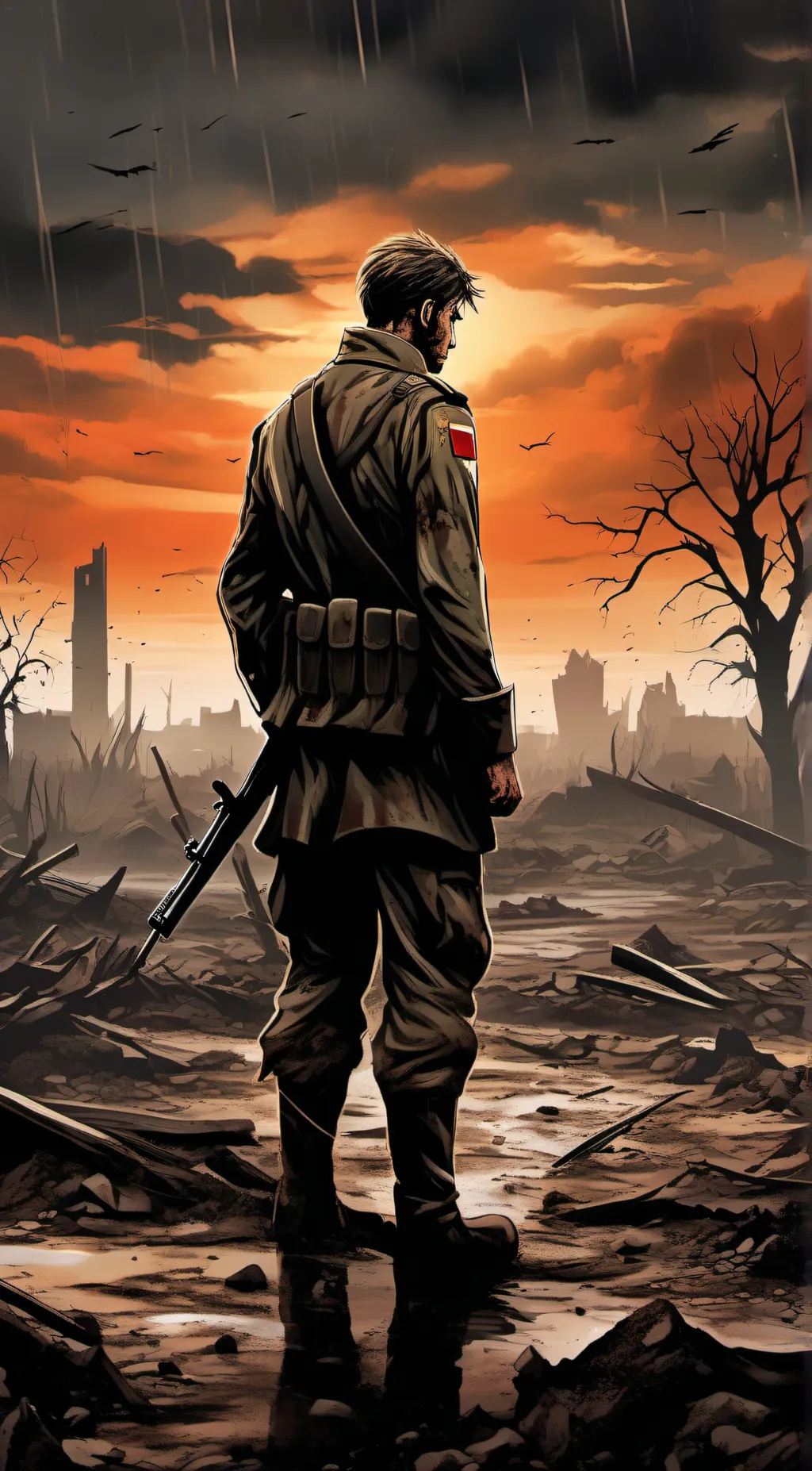 ai character: Sargent hillbury  background