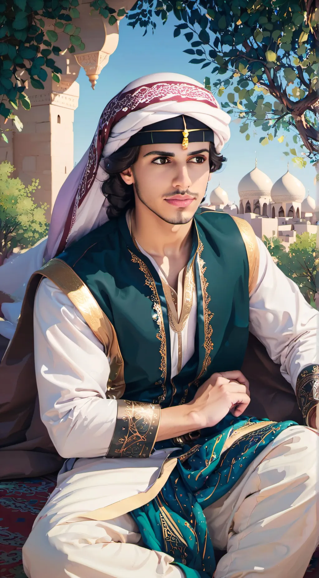 ai character: Omar Al-Sabah background