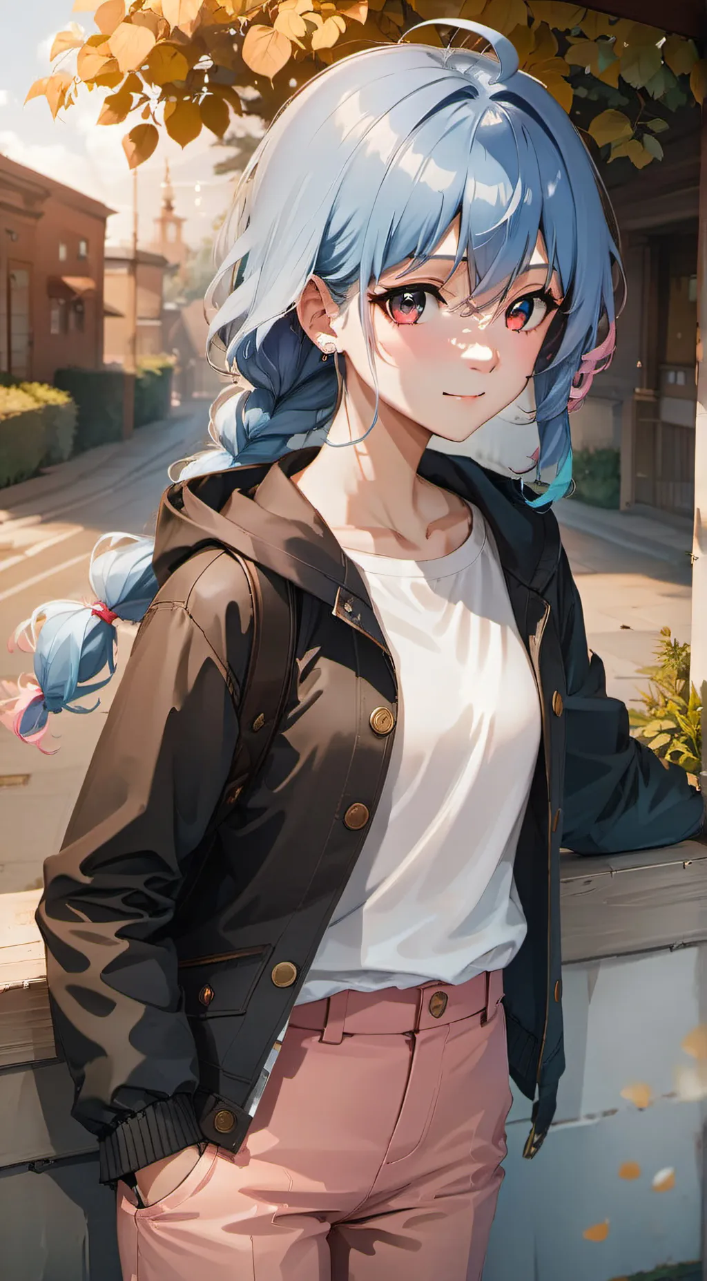 ai character: Marinette  background