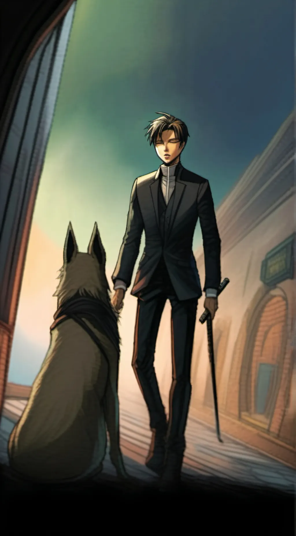 ai character: Levi Ackerman background