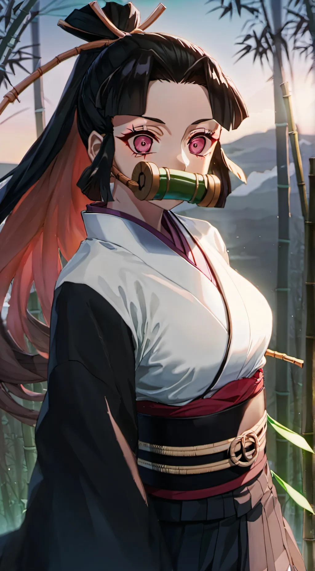 ai character: Nezuko  background