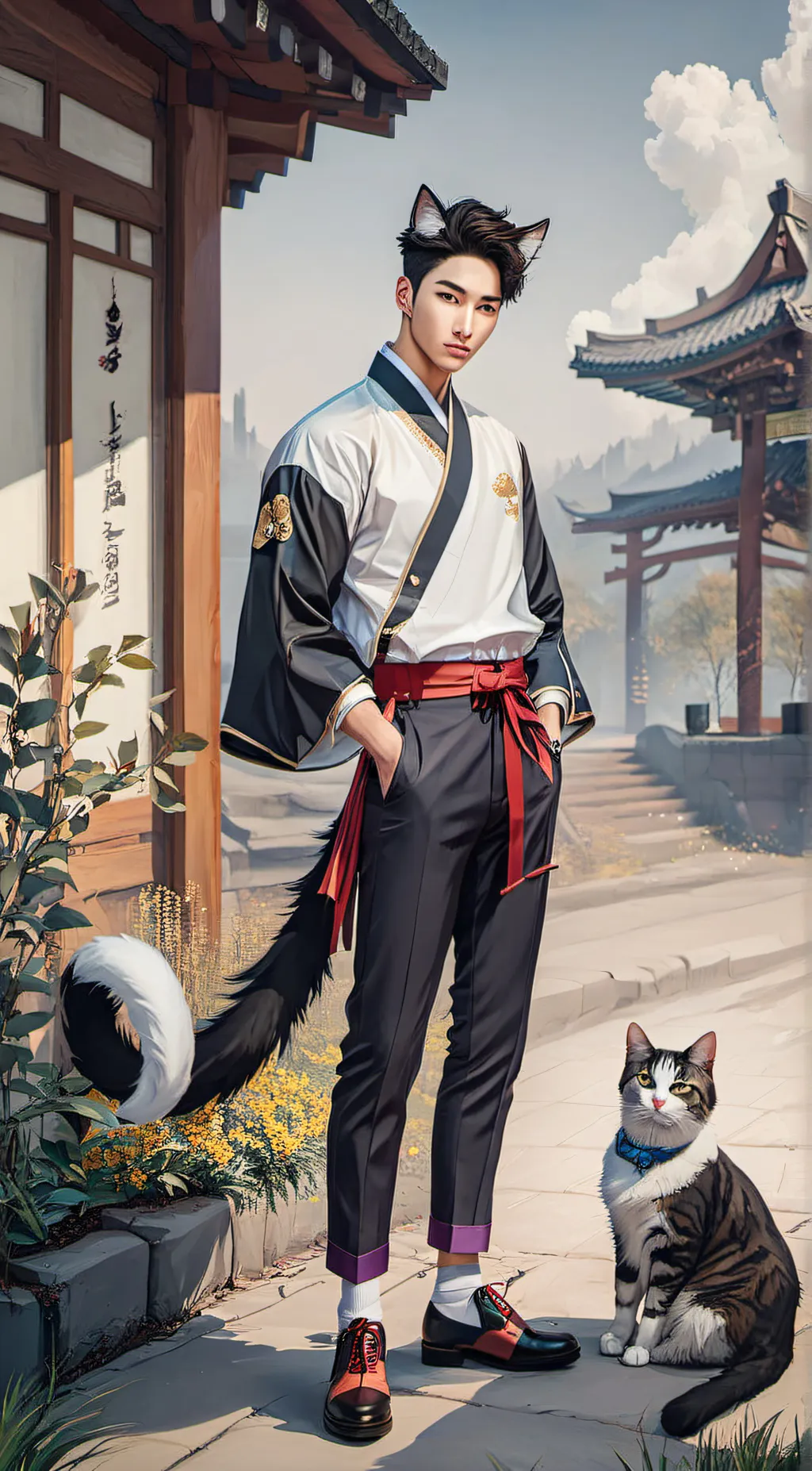 ai character: Prince Kaito Mizun background