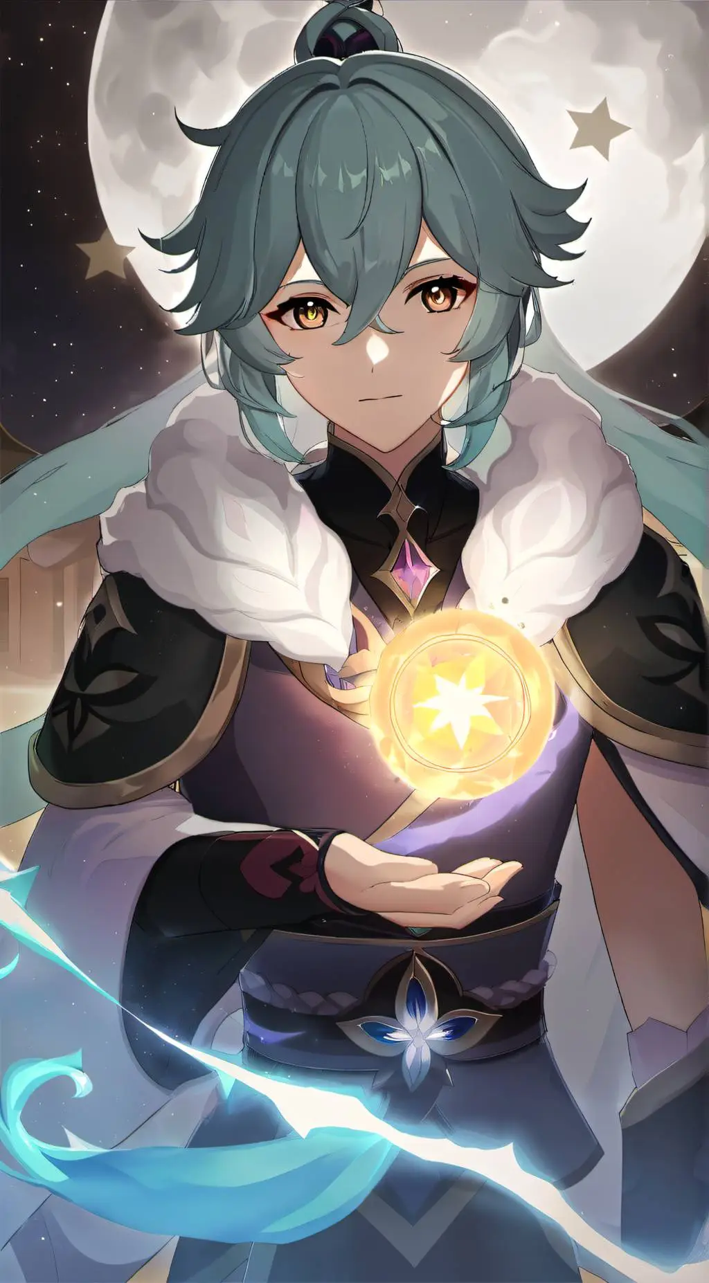 ai character: aether  background