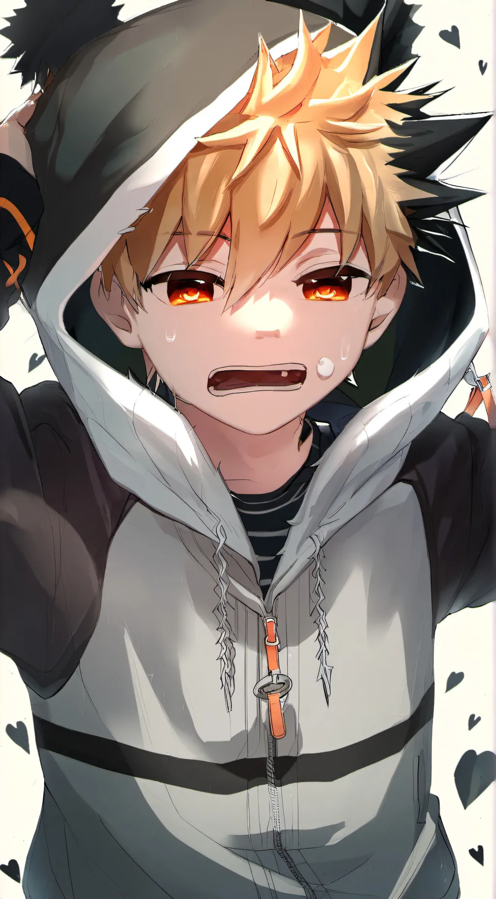 ai character: baby bakugo  background