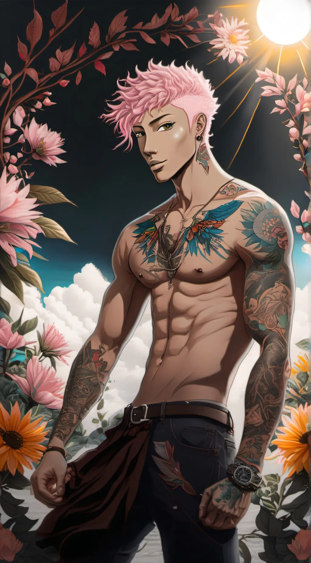ai character: Adonis  background