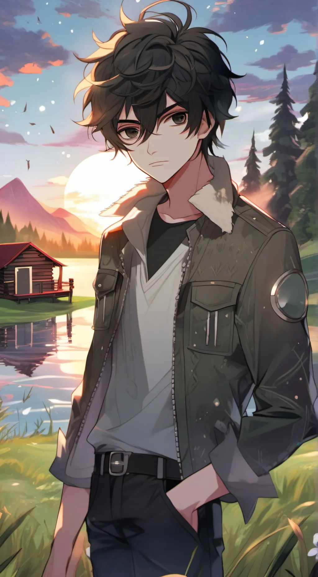 ai character: Nico Di Angelo background