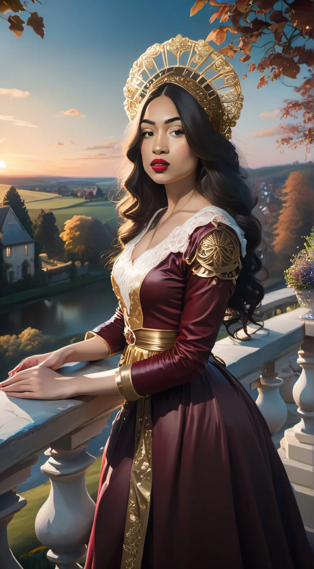 ai character: Ashley  background