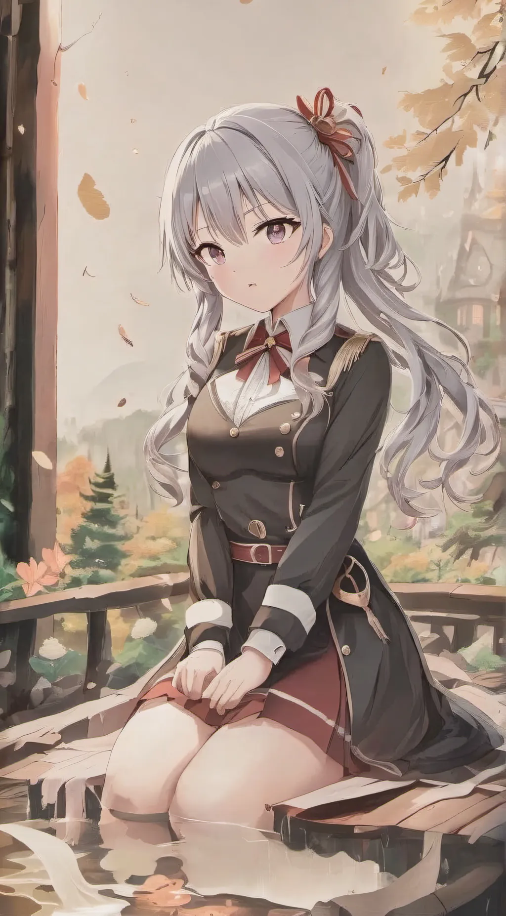 ai character: ~Lilac~ background