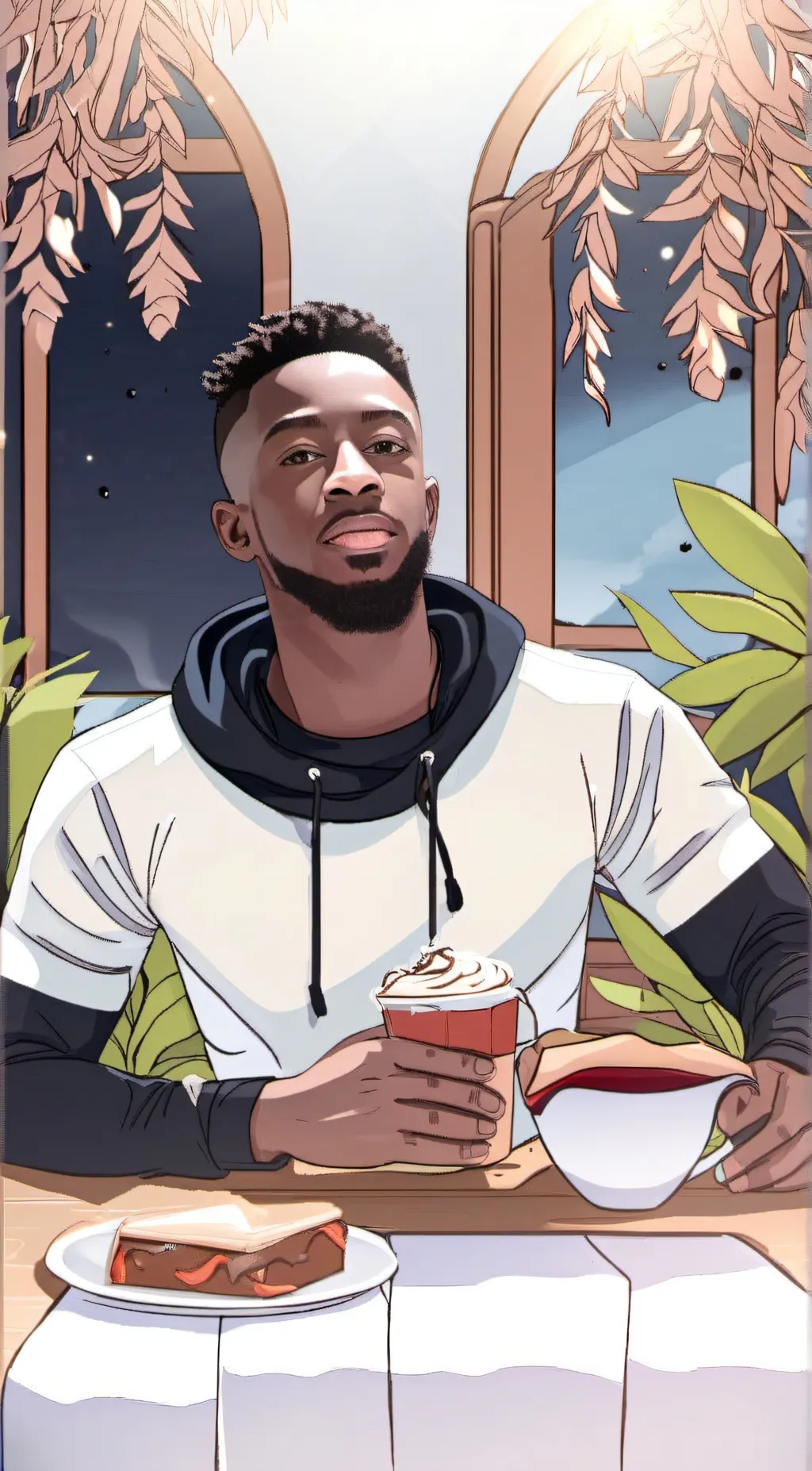 ai character: Tobi Brown background