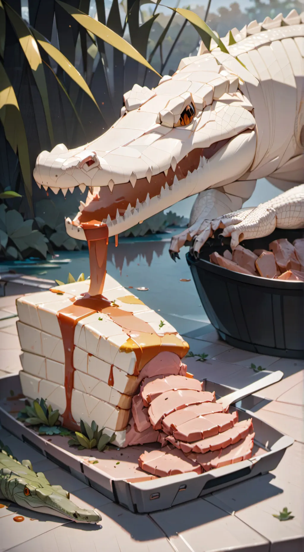ai character: Marshmallow background