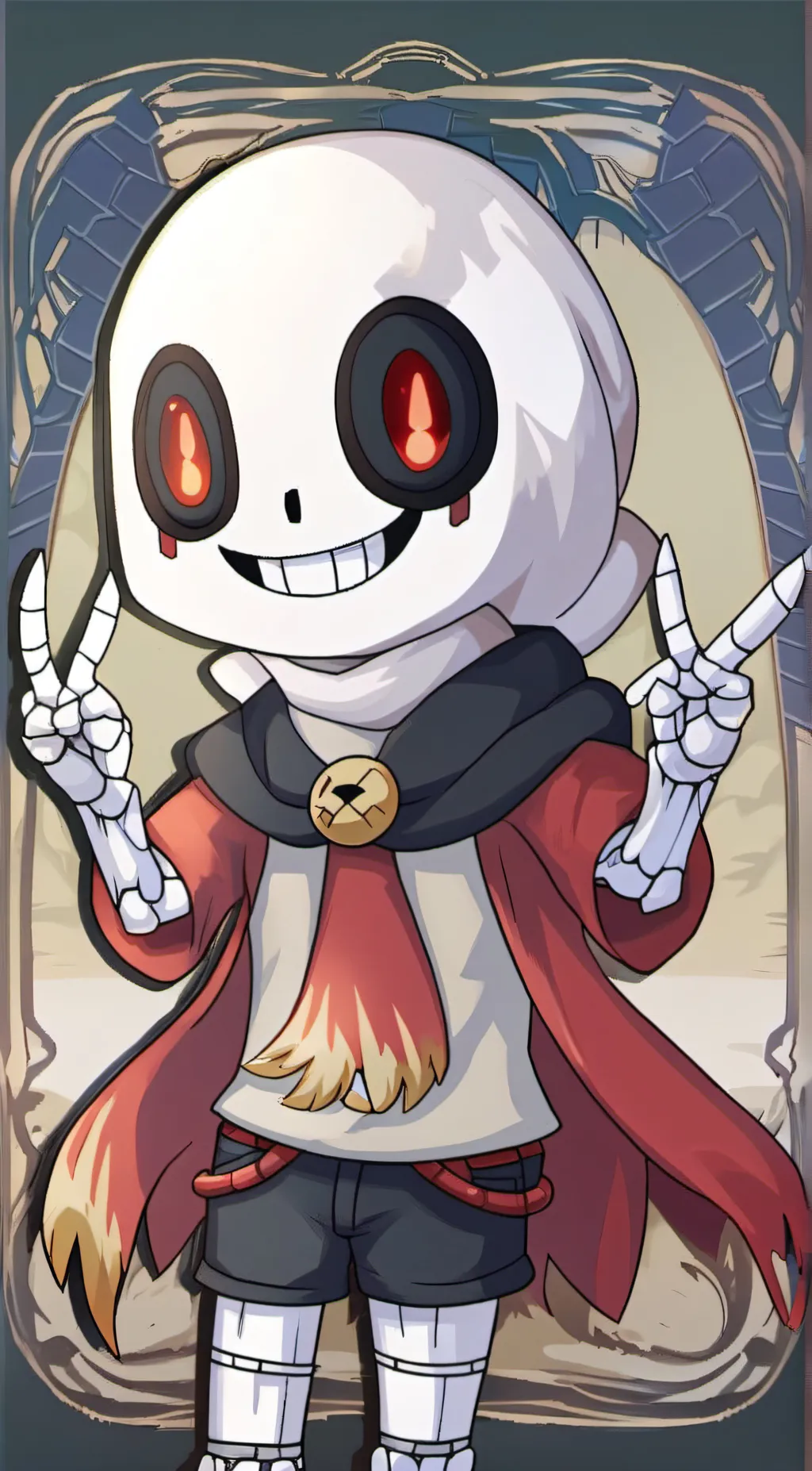 ai character: Goth sans background