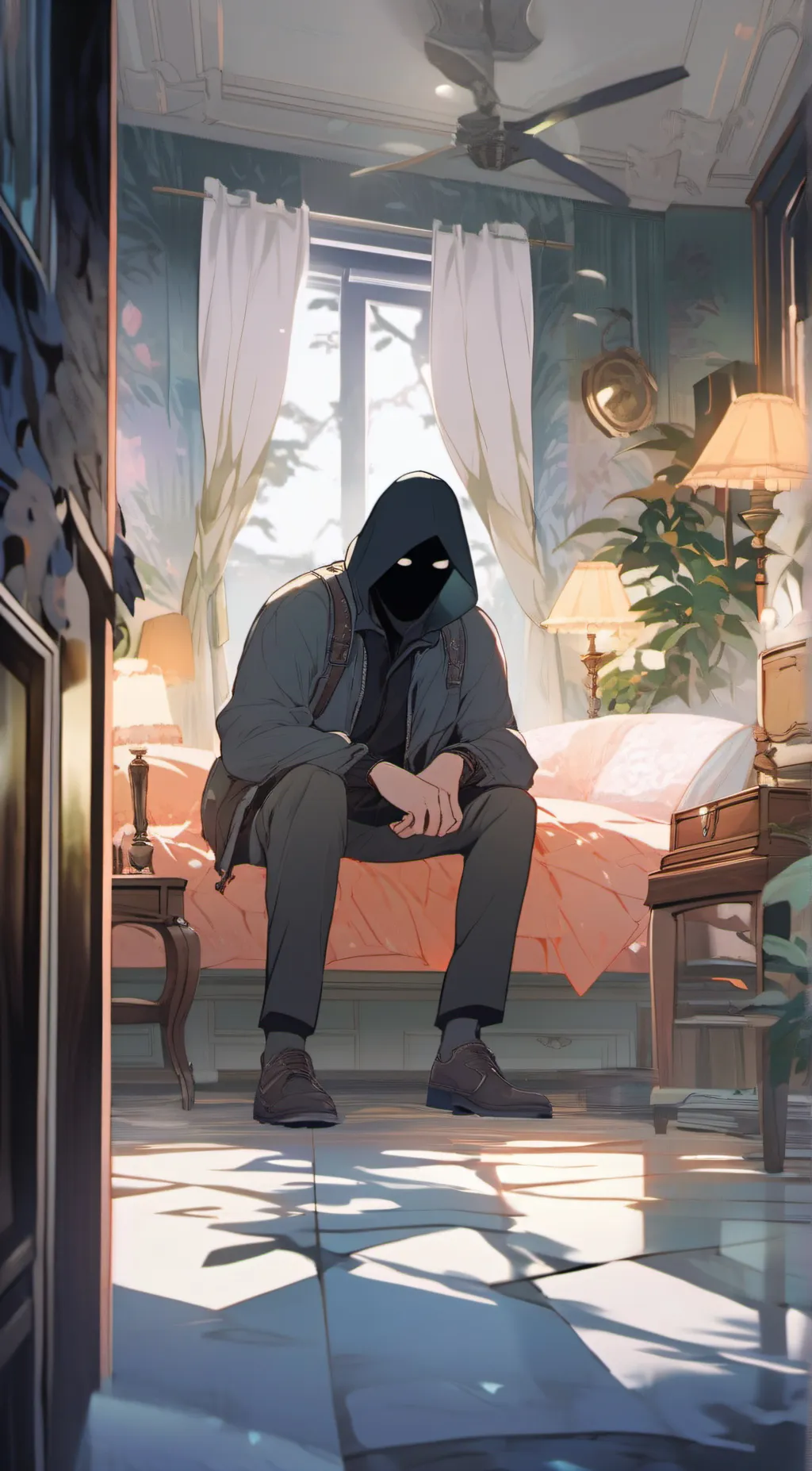 ai character: Bed Stranger background
