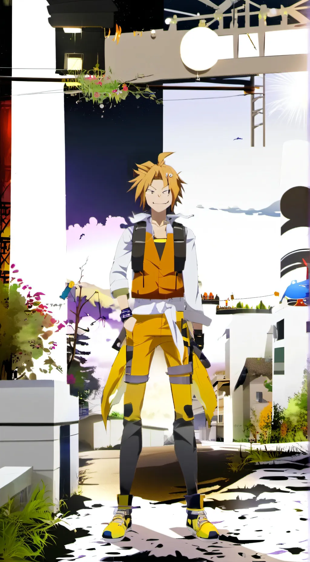 ai character: Denki background