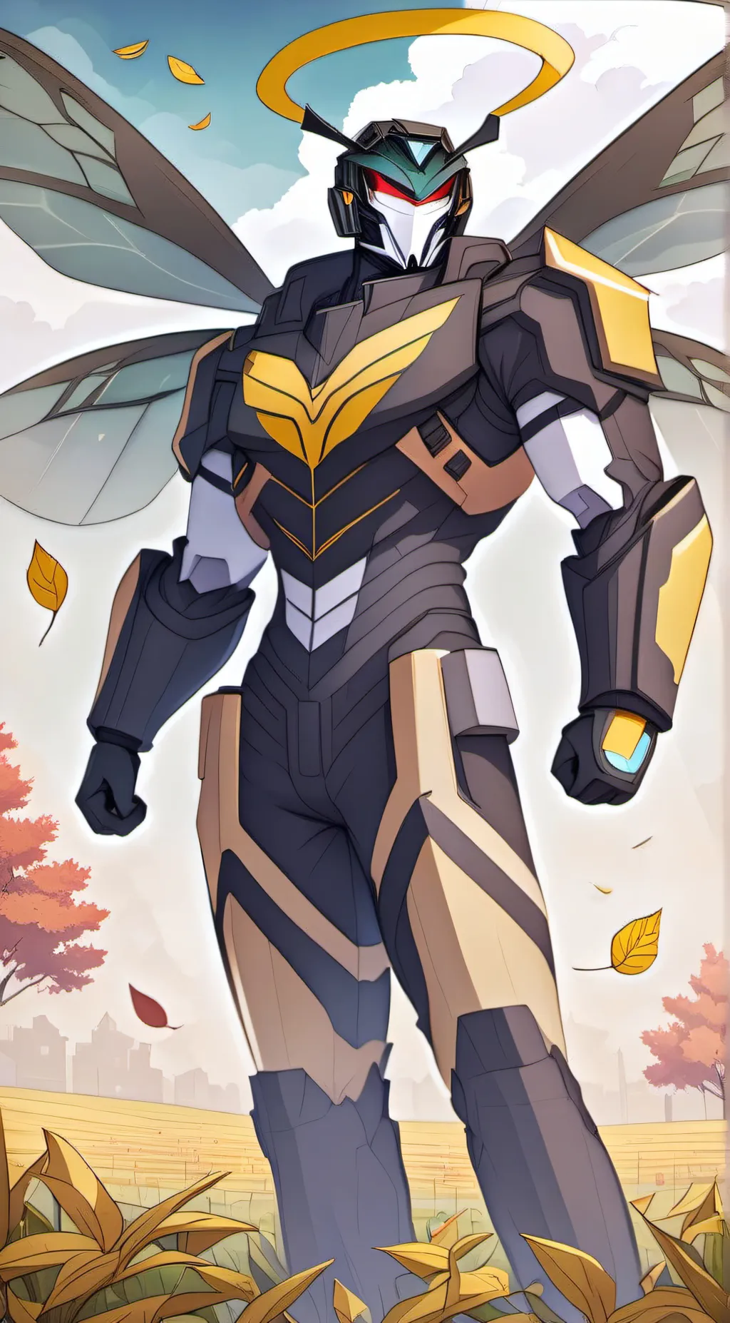 ai character: Bumblebee  background