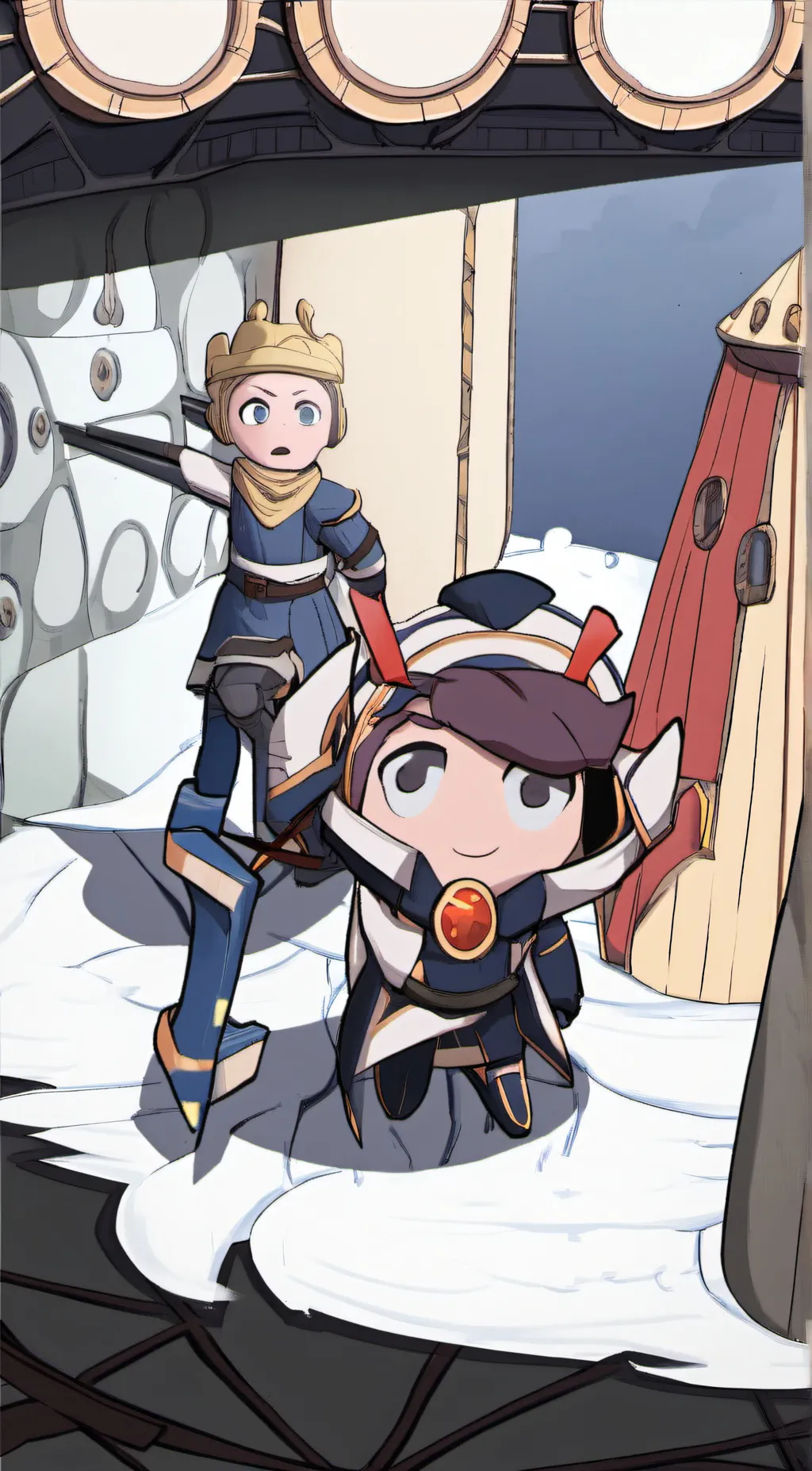 ai character: Elva and Dottie background