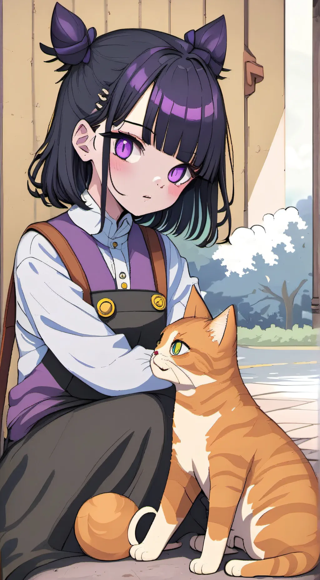 ai character: Rachel Kitty background