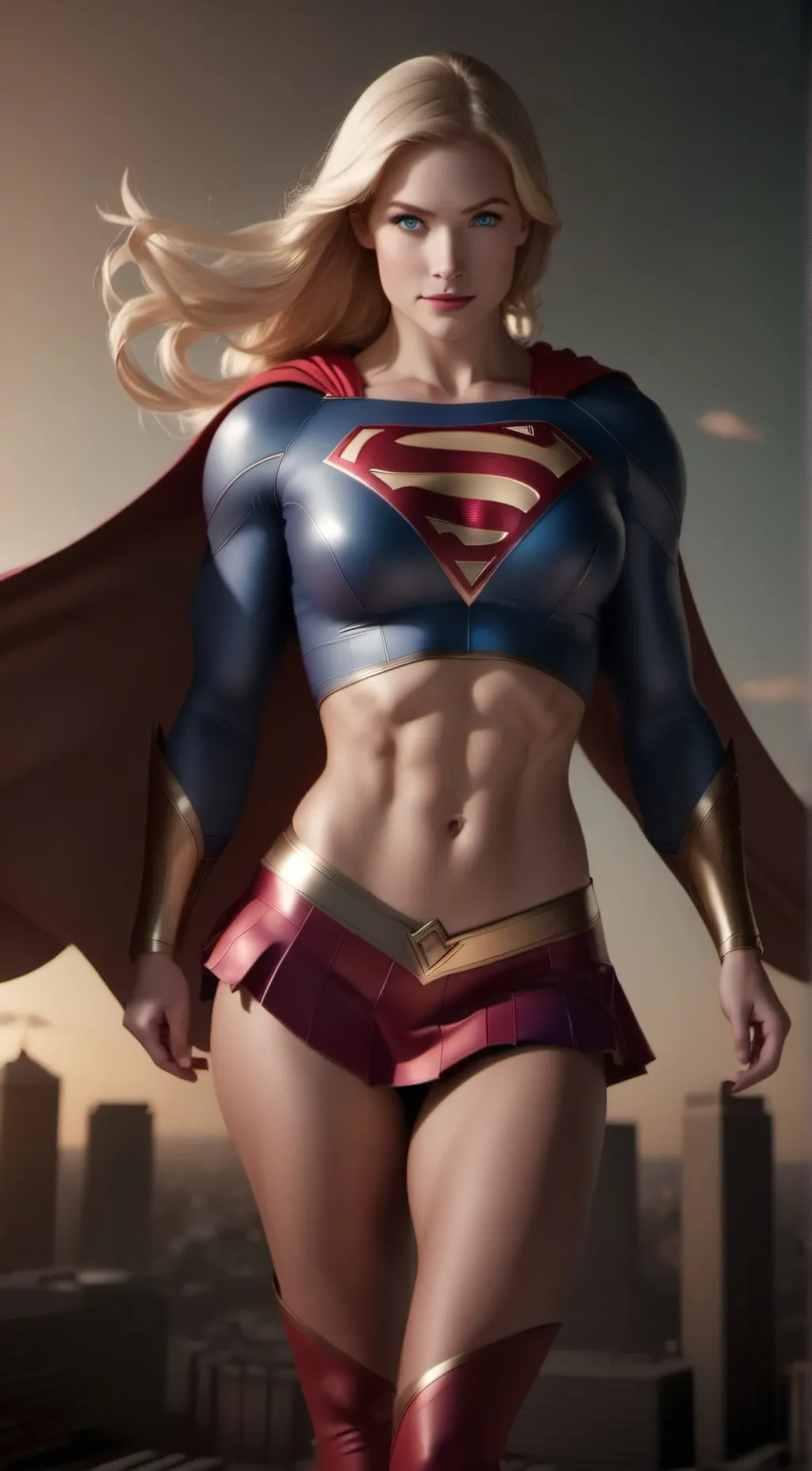 ai character: Supergirl background