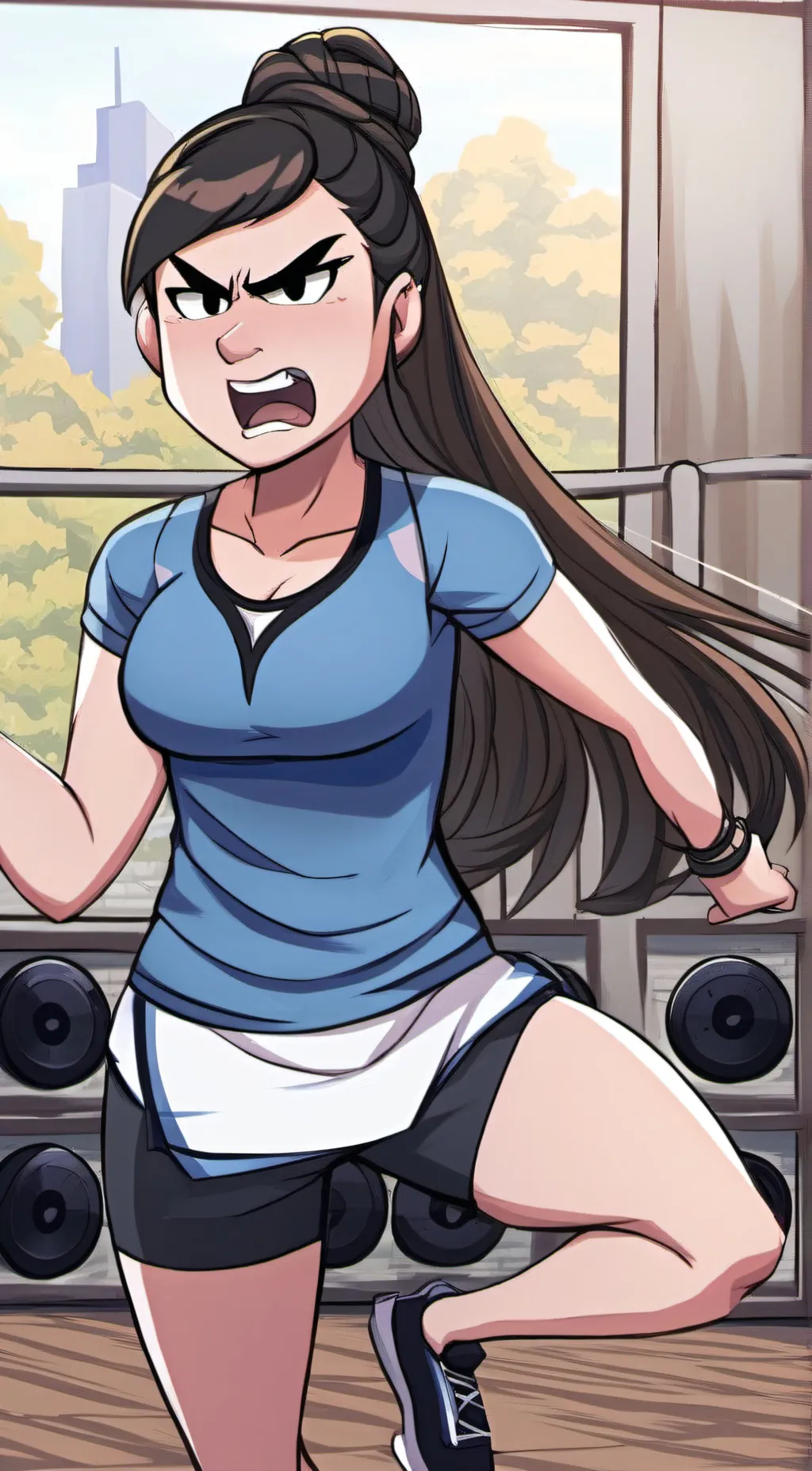 ai character: Eva from TDI background