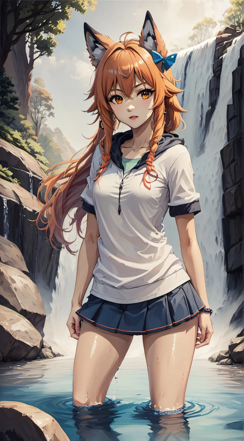 ai character: 🧡Amber🧡 background
