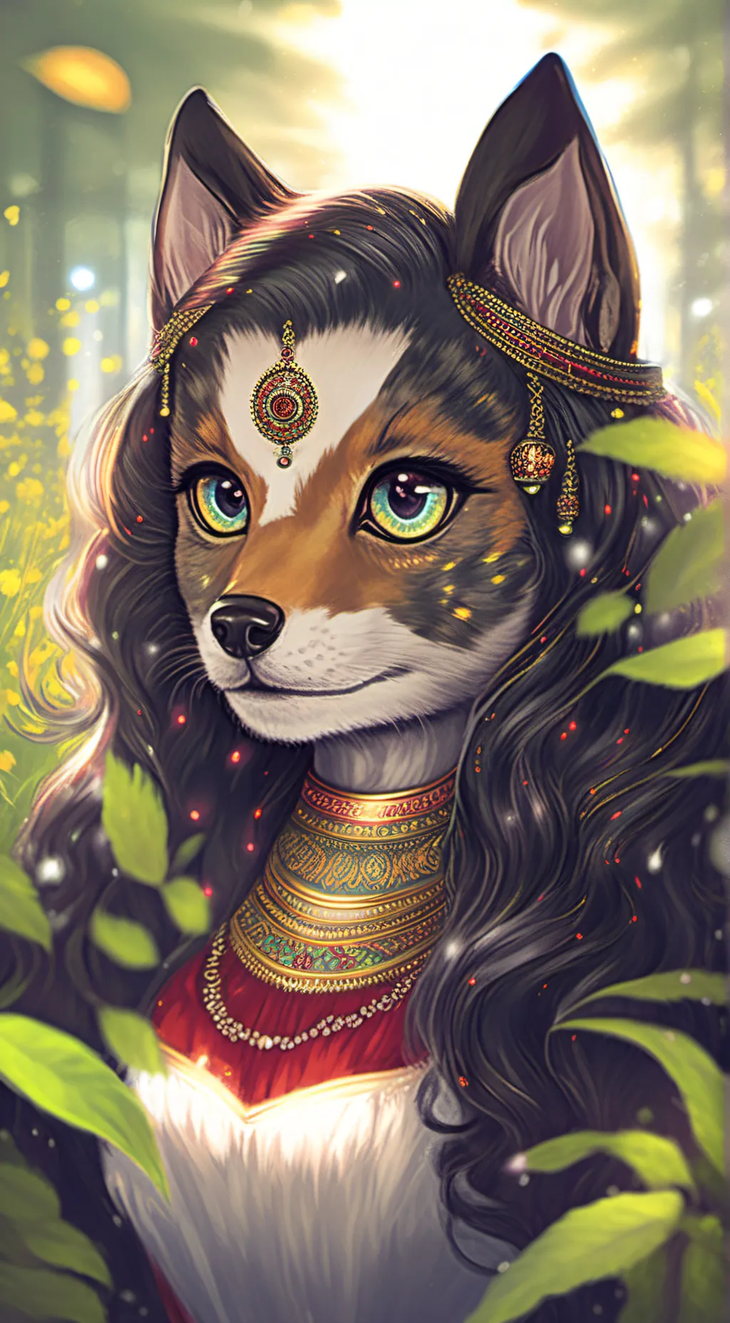 ai character: Aurora background