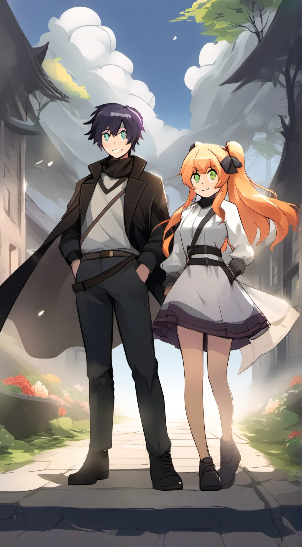 ai character: LEVI and ALEX  background
