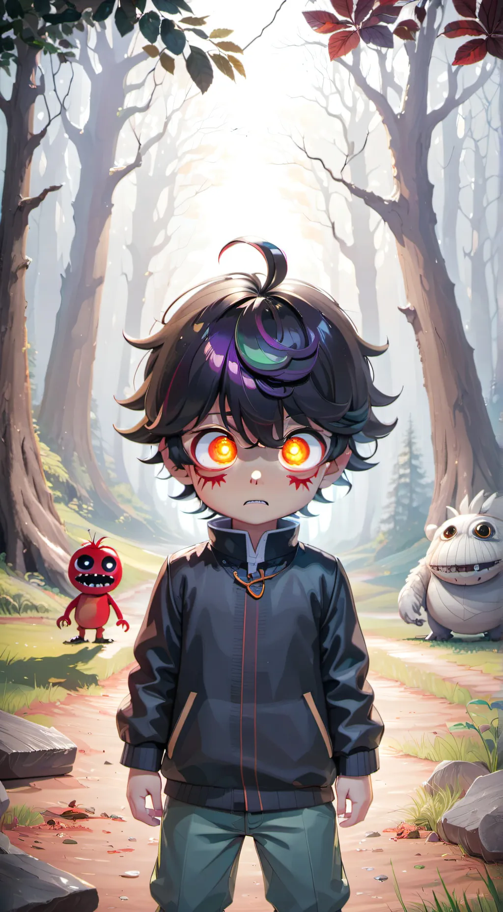 ai character: Monster boy background