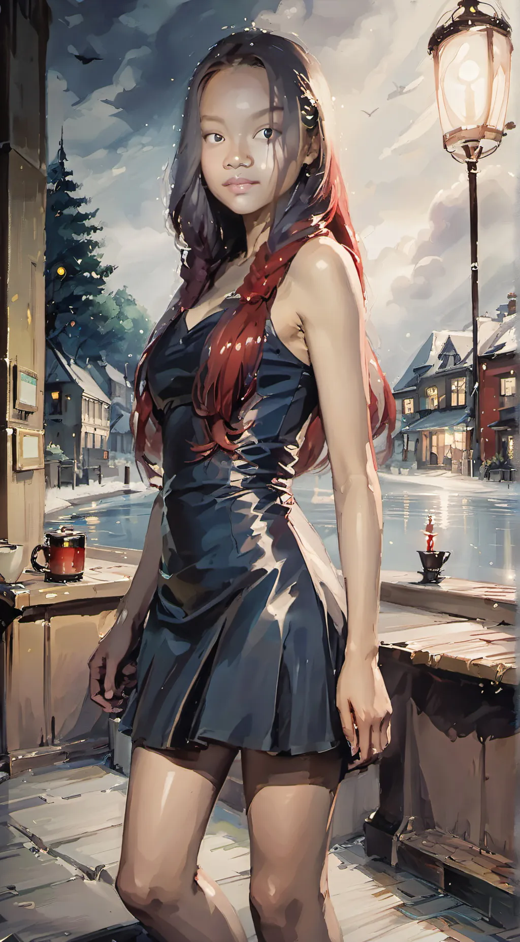 ai character: joinicaskyani  background