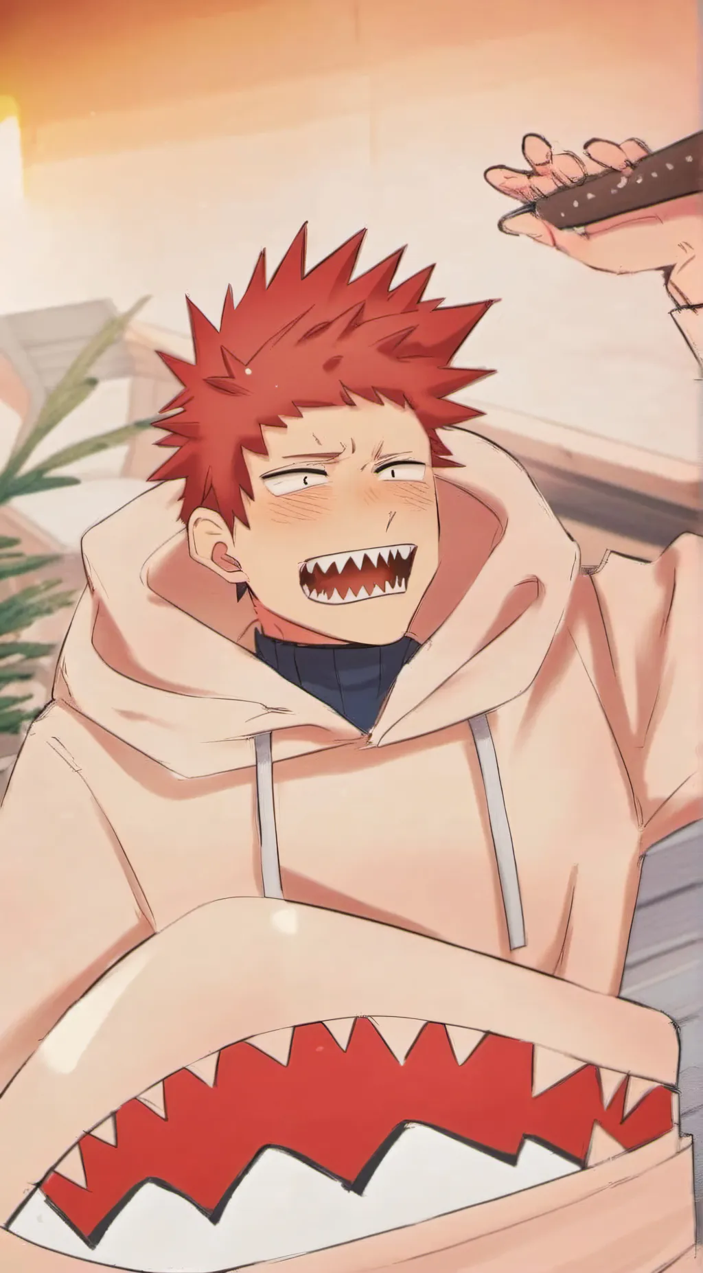 ai character: Kirishima  background
