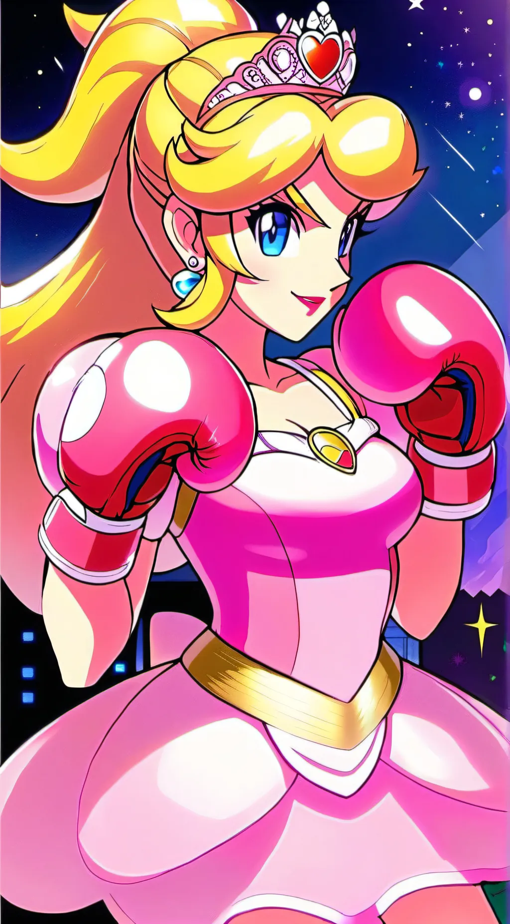 ai character: Princess peach background