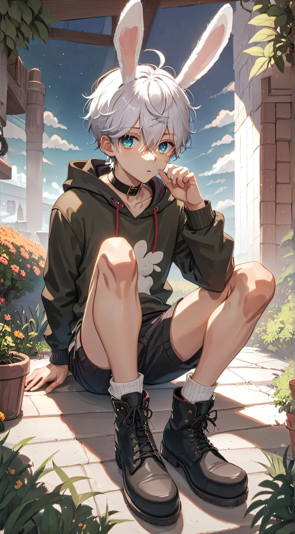 ai character: Koi background