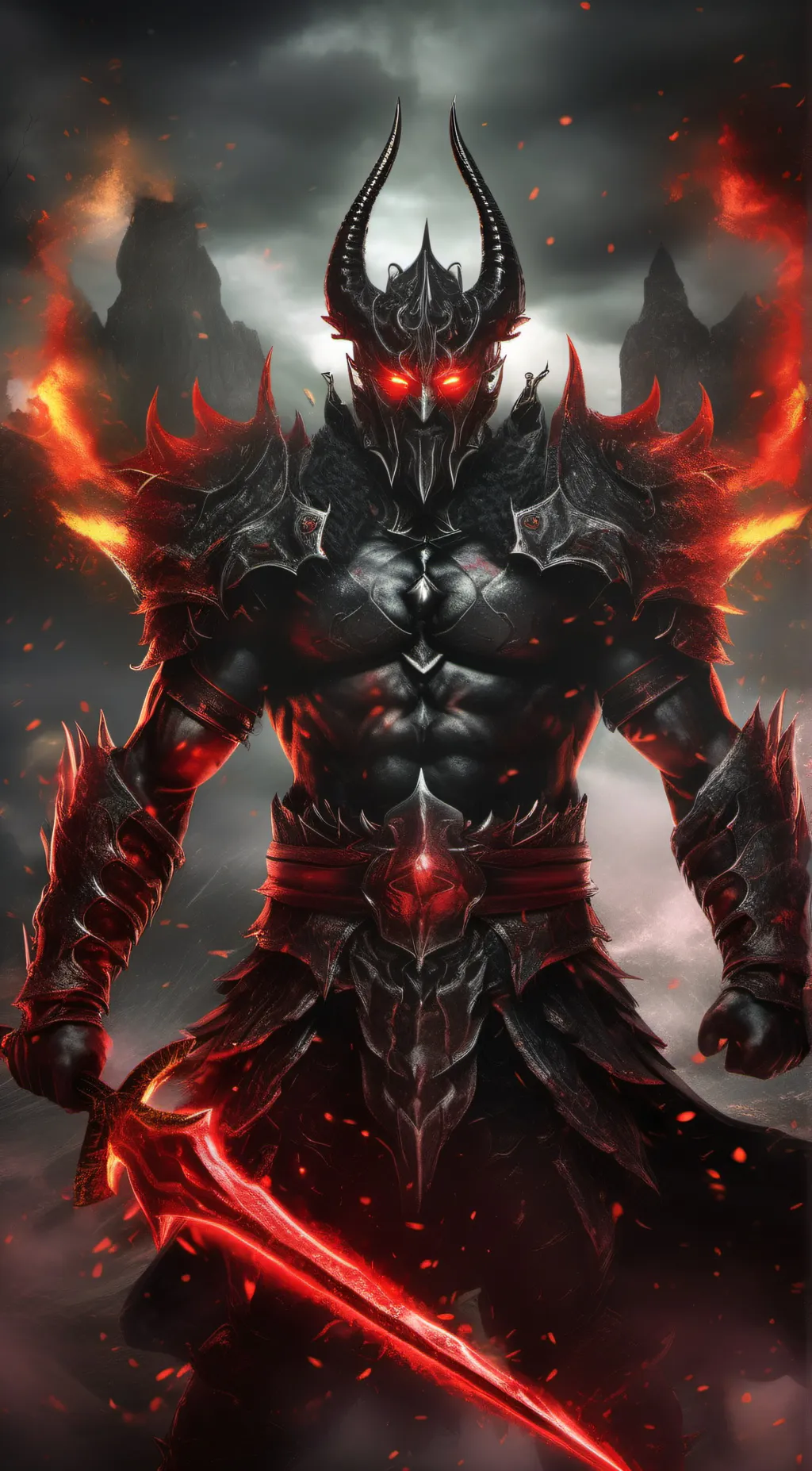 ai character: Dark Demon King background